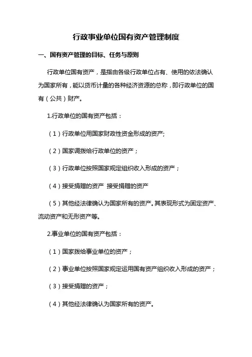 国有资产管理制度