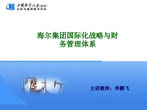海尔集团国际化战略与财务管理体系
