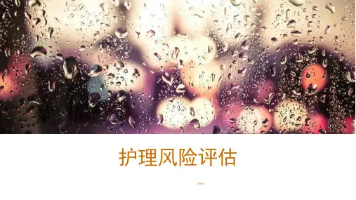 护理风险评估ppt课件