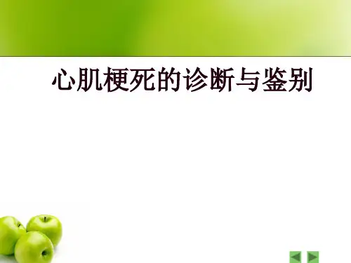 心肌梗死的诊断与鉴别ppt课件
