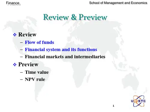 《金融学基础》Module 3-Part I时间价值与NPV规则