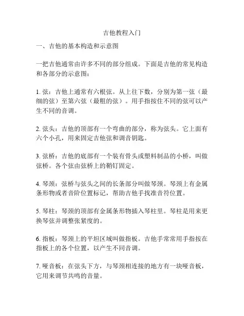 吉他教程入门