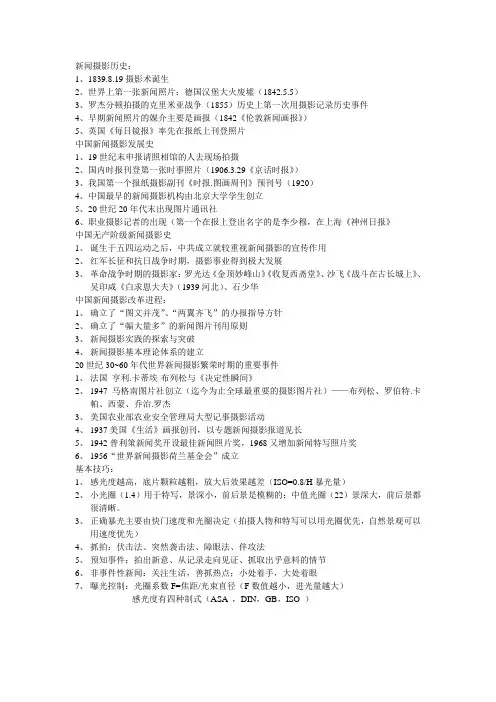 新闻摄影历史