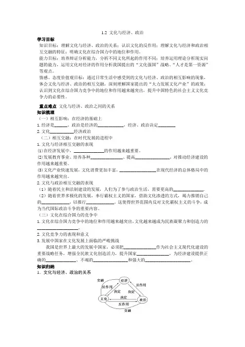 文化生活第一课第二框学案