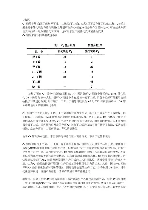 碳四馏分