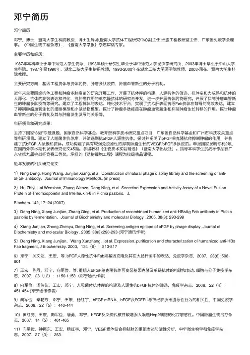 邓宁简历——精选推荐