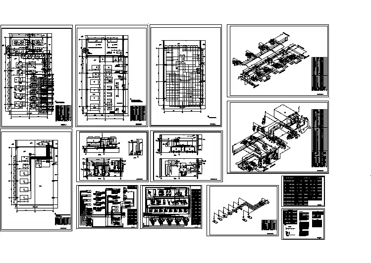 冷库氨制冷机房工艺设计，CAD2010，T8