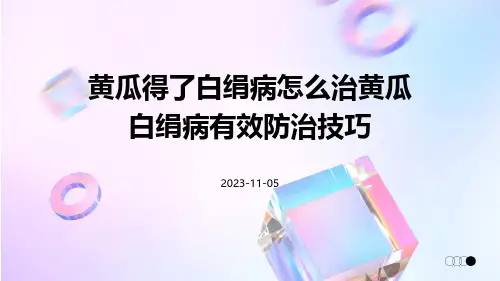 黄瓜得了白绢病怎么治黄瓜白绢病有效防治技巧