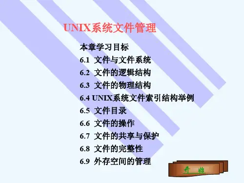UNIX系统文件管理分析