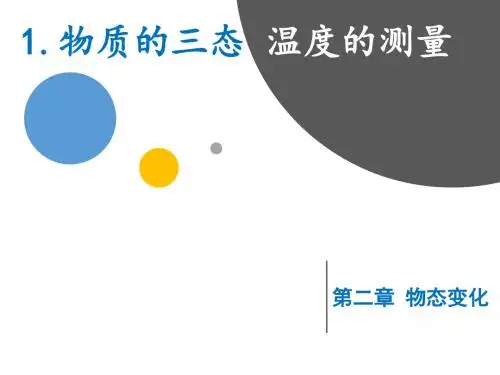 苏科版八年级上册 2.1 物质的三态 温度的测量 (共39张ppt)