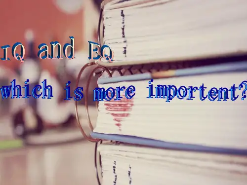 IQ and EQ