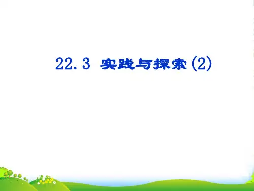华师大版九年级上册课件：22.3实践与探索(2)