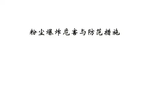 粉尘爆炸危害与防范措施