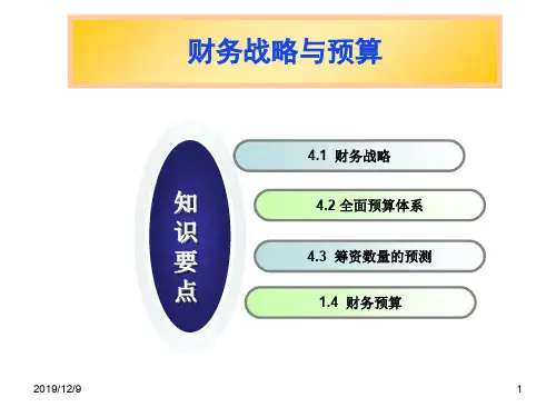 财务战略和预算