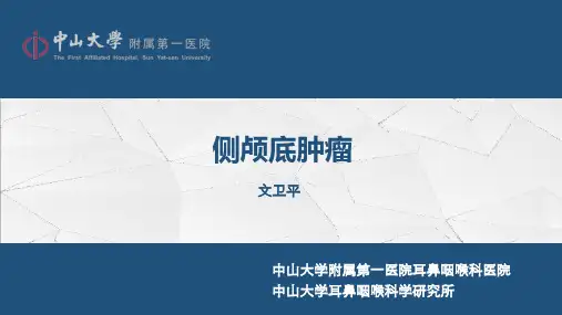 《耳鼻咽喉-头颈外科学》教学课件：侧颅底肿瘤