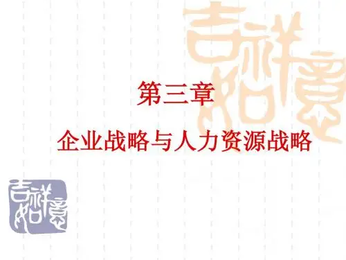 第三章_企业战略与人力资源战略