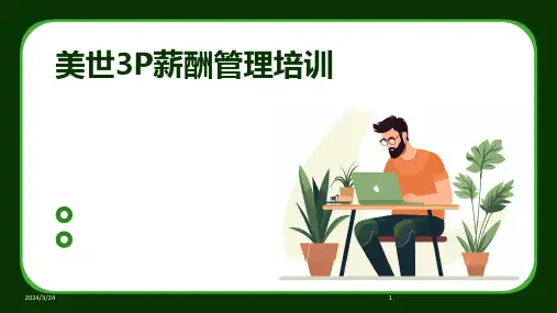 2024年度美世3P薪酬管理培训