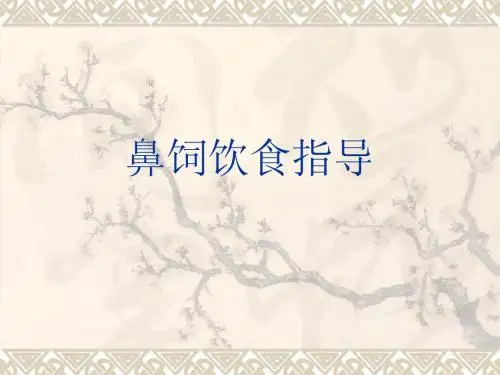 鼻饲饮食指导