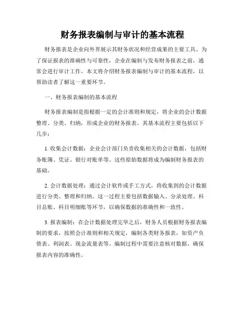 财务报表编制与审计的基本流程