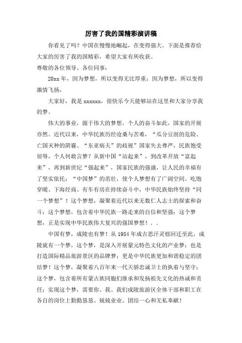 厉害了我的国精彩演讲稿.doc