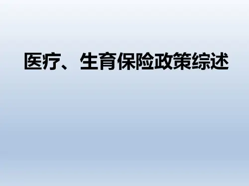 城镇职工医保居民医保生育保险政策培训课件