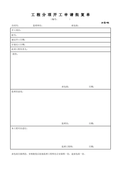 涵洞盖板安装开工报告