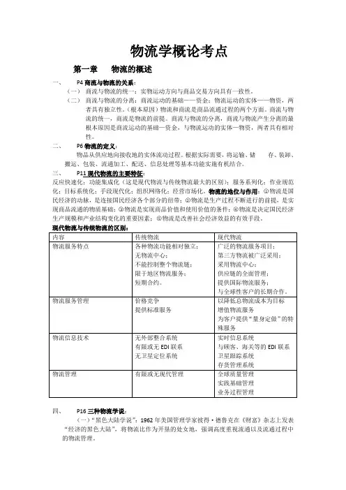 物流考点3