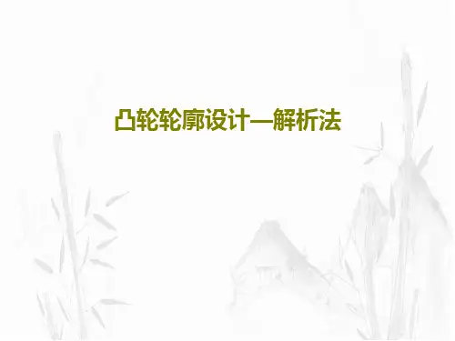 凸轮轮廓设计—解析法21页文档