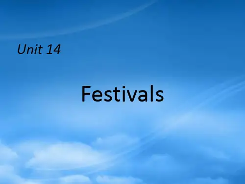 高一英语Unit14 Festivals课件 人教