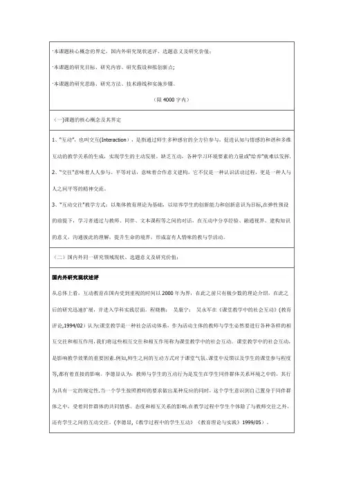 本课题核心概念的界定【范本模板】