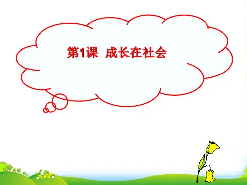 九年级政治全册 第一单元 第一课 第一框 感受社会变化课件 苏教版