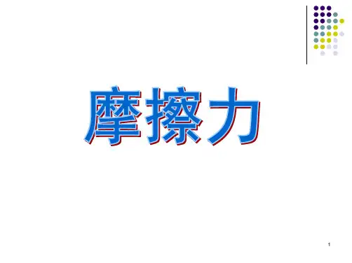 摩擦力ppt课件