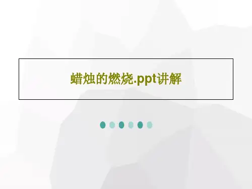 蜡烛的燃烧.ppt讲解PPT共37页