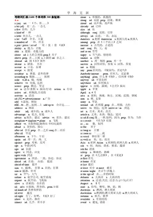 中考英语考纲词汇.pdf