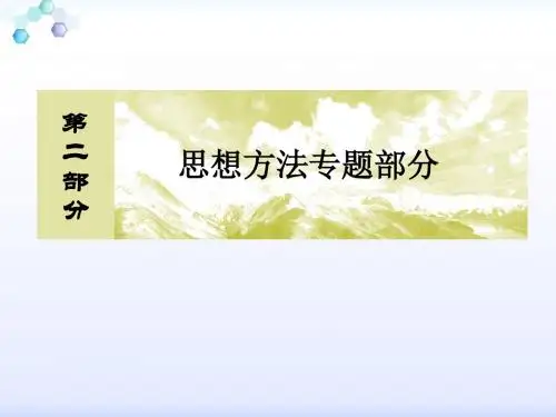 2016届高考数学(理)二轮复习：第二部分 思想方法专题数形结合