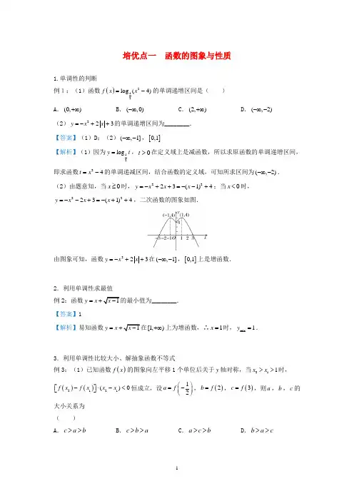 高考数学专题培优20讲(含答案)