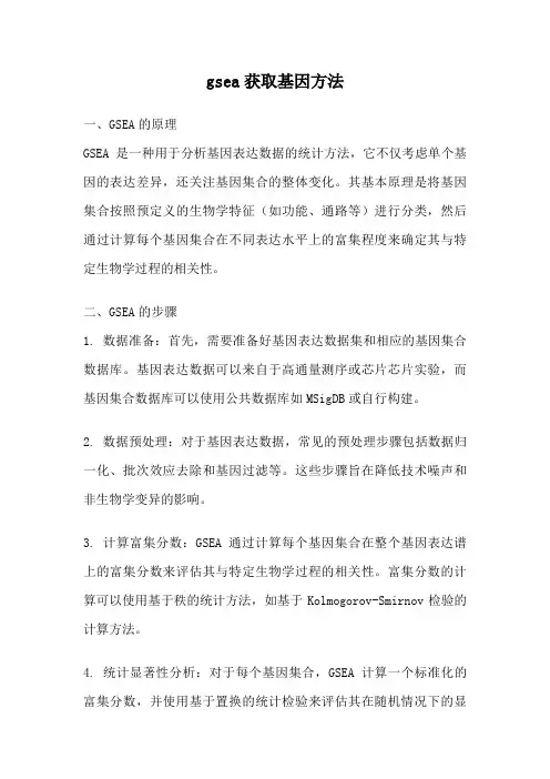 gsea获取基因方法
