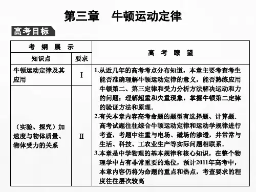 最新-2018届高三物理一轮复习 1-3-1：牛顿运动定律课件 精品 