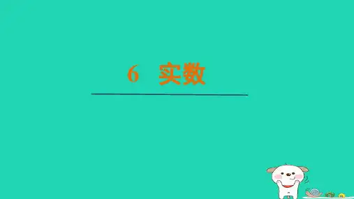 八年级数学上册2.6   实数