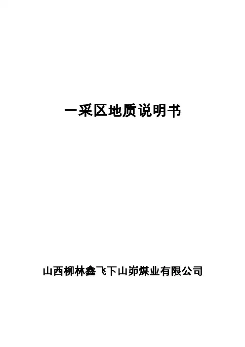 采区地质说明书