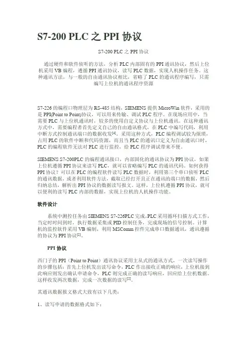 S7-200PPI通讯协议