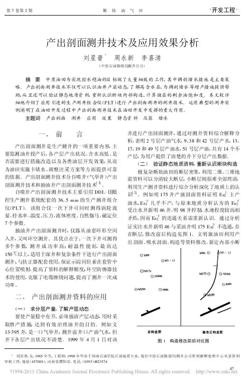 产出剖面测井技术及应用效果分析_刘星普