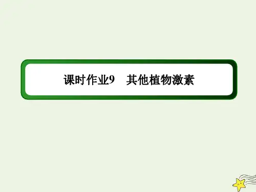 2021学年高中生物第3章植物的激素调节3其他植物激素课时作业课件人教版必修3