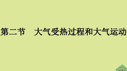 2023新教材高中地理第2章地球上的大气第2节大气受热过程和大气运动课件新人教版必修第一册