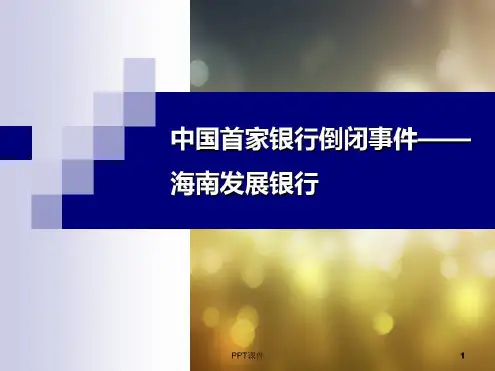 海南发展银行倒闭案例分析-2022年学习资料