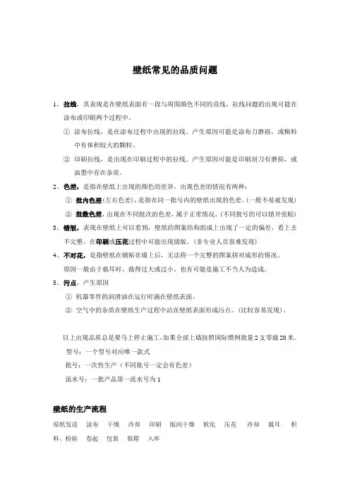 壁纸常见的品质问题