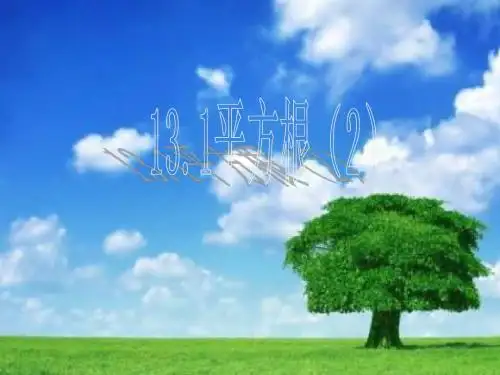 平方根2精选教学PPT课件