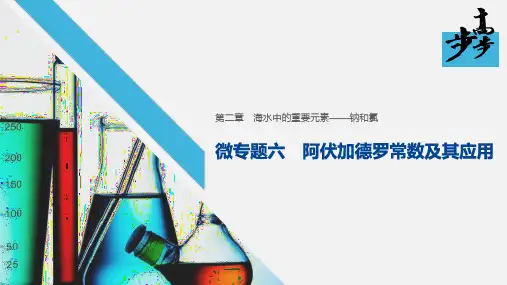 2020年高中化学新教材同步必修第一册 第2章 微专题六 阿伏伽德罗常数的理解与应用
