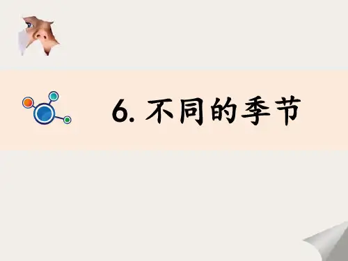 【教科版】不同的季节PPT公开课课件1