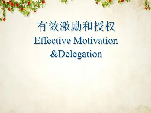 有效激励和授权(PPT 102页)